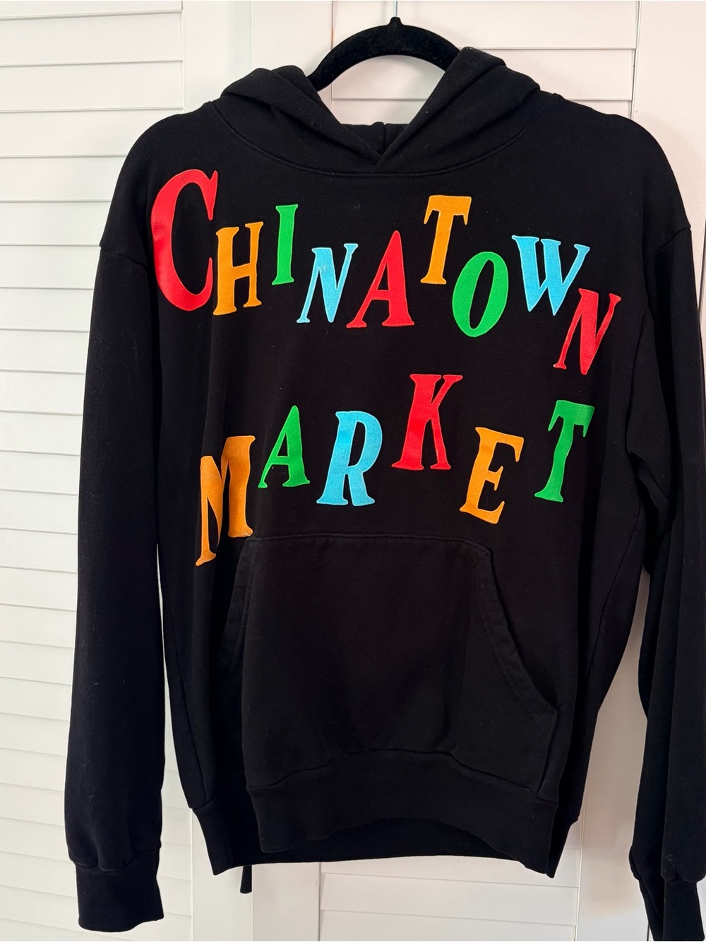 Chinatown Market Black Multicolor Logo Hoodie - Men’s Small